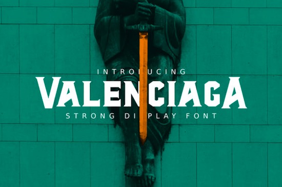AL Valenciaga font free download