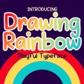 Drawing Rainbow font free download
