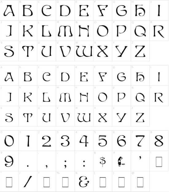 Edda Caps font