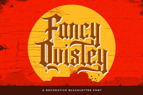 Fancy Quisley font free download
