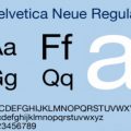 Helvetica Neue regular font