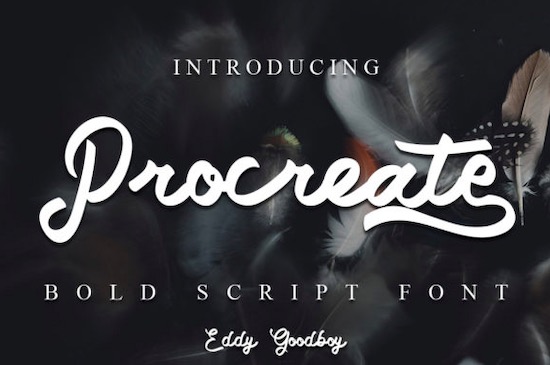 Procreate font - Fontspace.io