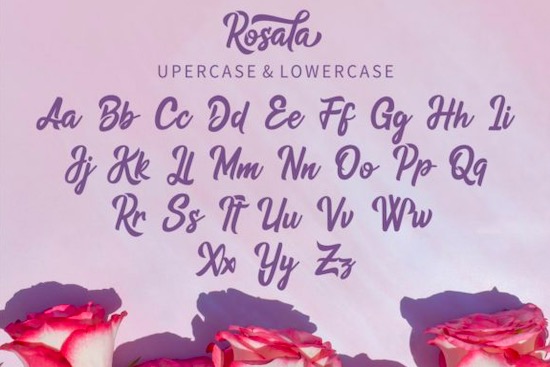Rosala font download