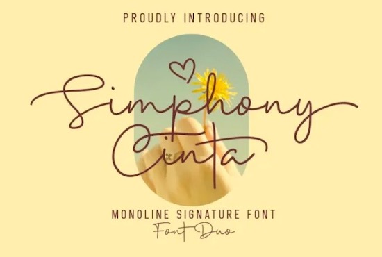 Simphony Cinta font free download