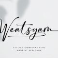 Weatsyam font free download