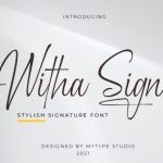Witha Sign font free download