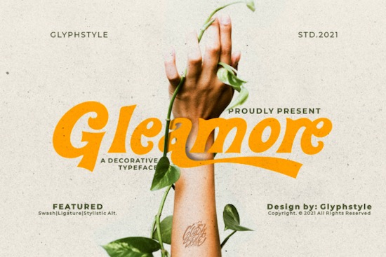 Gleamore Font free download
