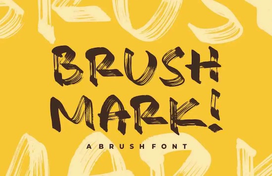 Brush Mark Font - Fontspace.io