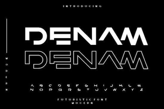 Denam Font - Fontspace.io