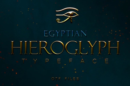 Egyptian Hieroglyph Font - Fontspace.io