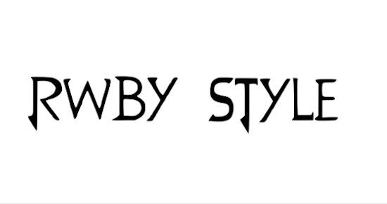 Rwby font free