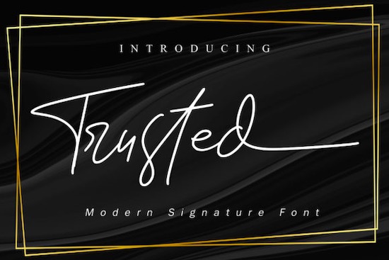 Trusted Font free
