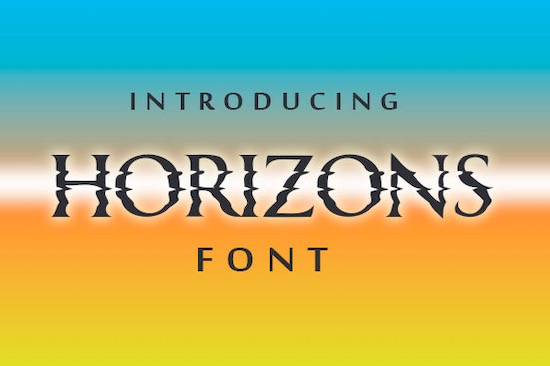 Horizons Font