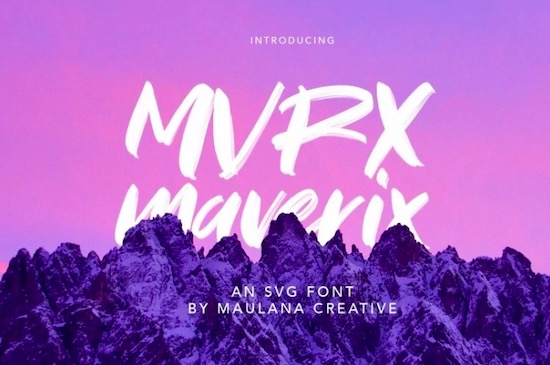 MVRX Maverix Font