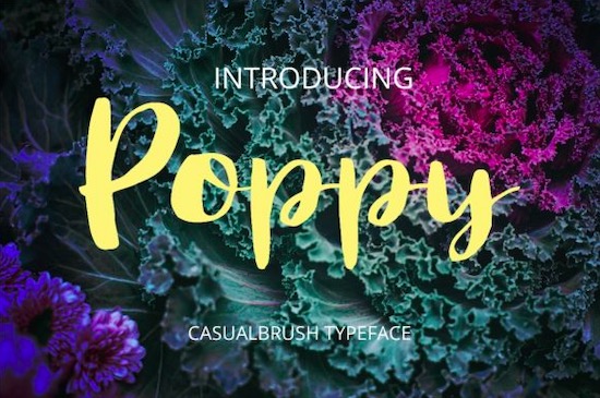 Poppy Font free download