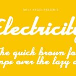 Electricity Font