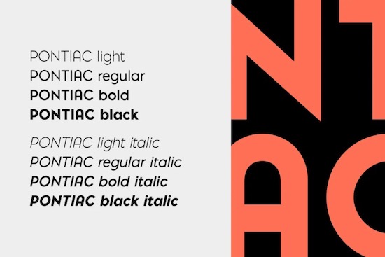 Pontiac Font download