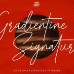 Gradientine Signature Font free download