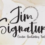 Jim Signature Font
