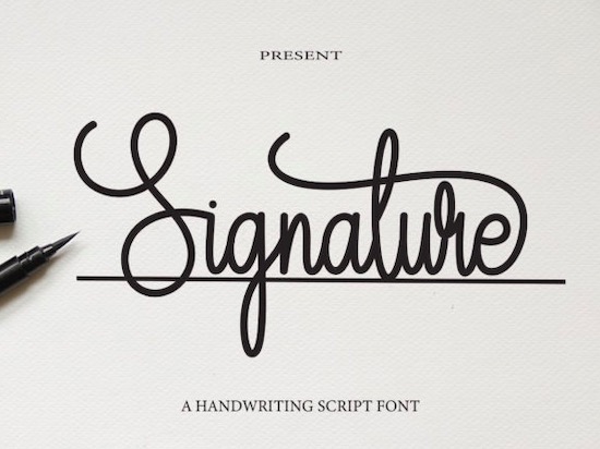 Signature Font - Fontspace.io