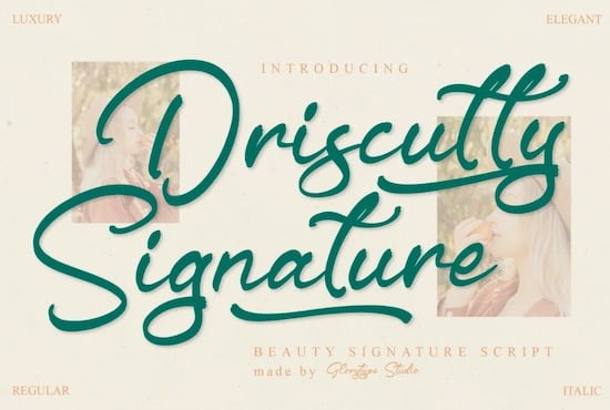 Driscutty Signature Font