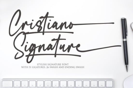 Cristiano Signature Font