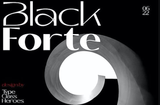 Black Forte Font download