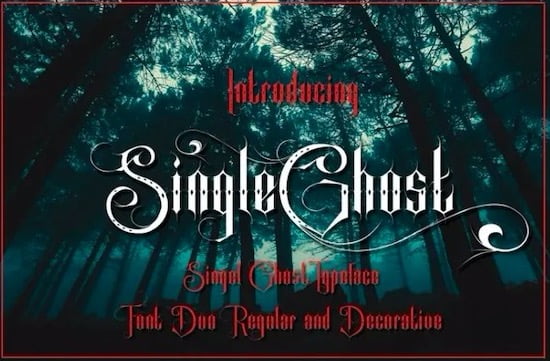 Singel Ghost Font download