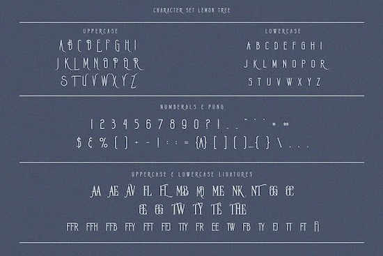 Lemon Tree Font free