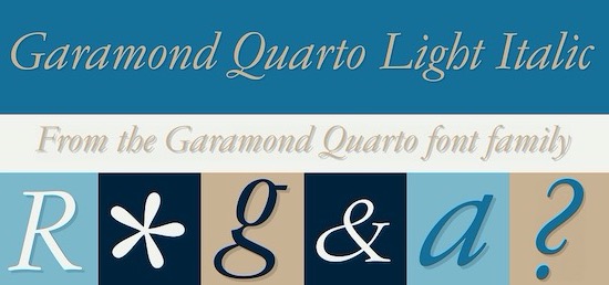 Garamond Quarto Font free