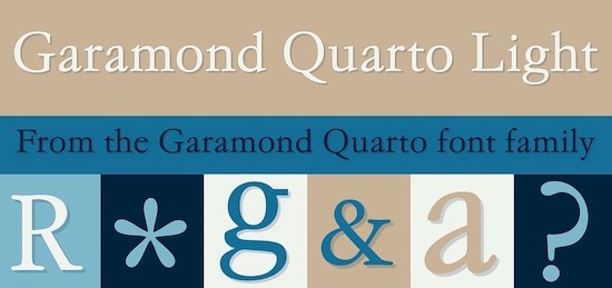 Garamond Quarto Font