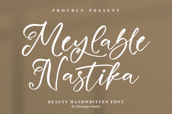 Meylable Nastika Font - Fontspace.io