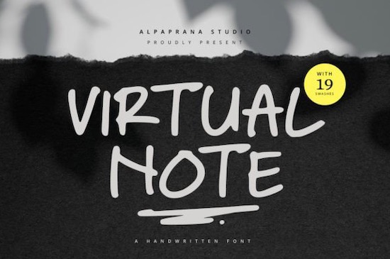 Virtual Note Font - Fontspace.io