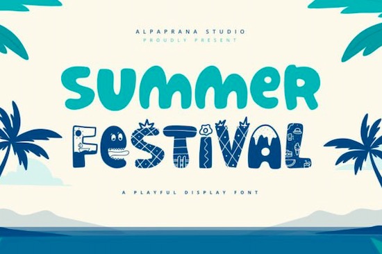 Font Sammar Summer Festival Font - Fontspace.io
