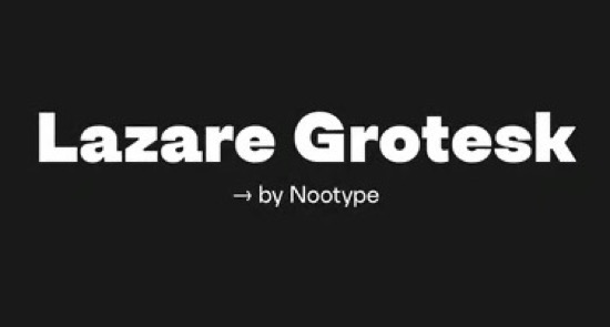 Lazare Grotesk Font Family free