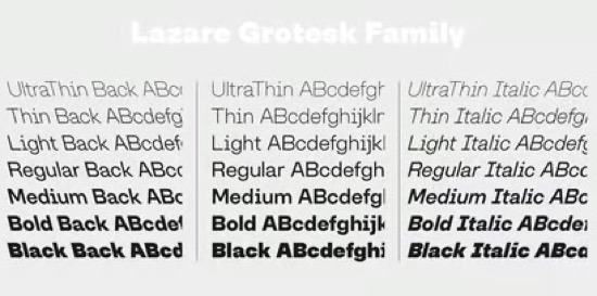 Lazare Grotesk Font Family 2