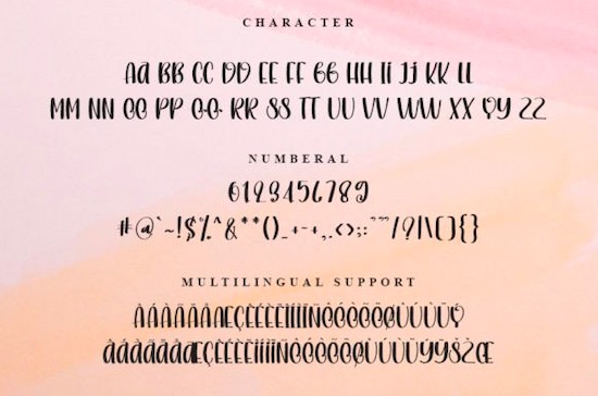 Pink Pastel Font free