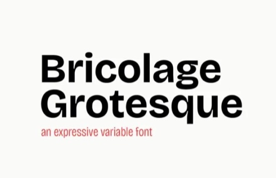 Bricolage Grotesque Font Family