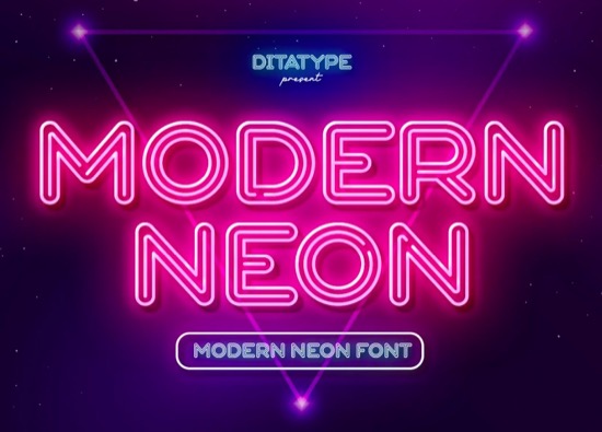 Modern Neon - FREE Fonts Download