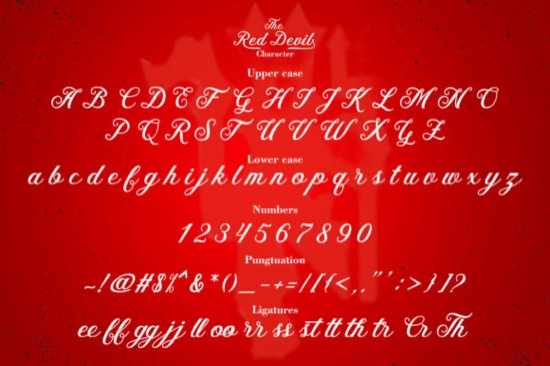 The Red Devil Font - Fontspace.io