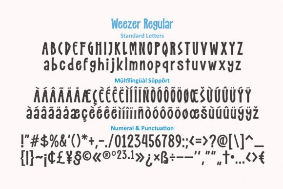 Weezer Display Font free