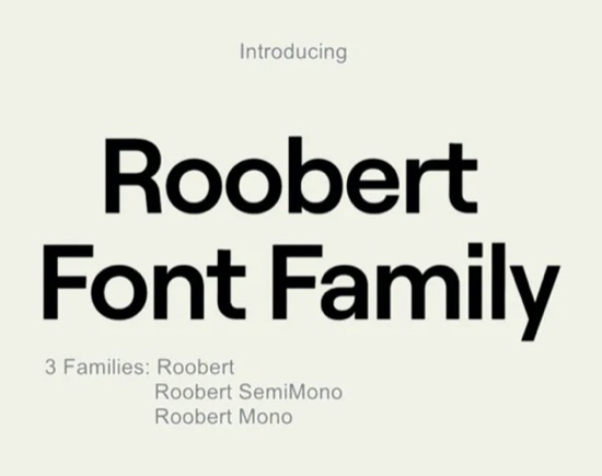 Roobert Font Family