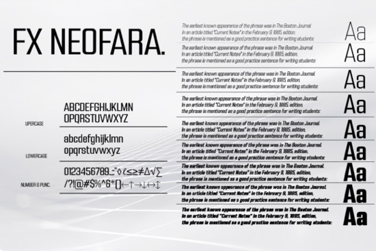 Fx Neofara Font free