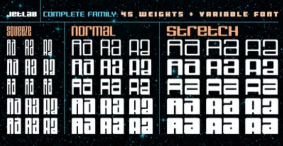 free Jetlab Font