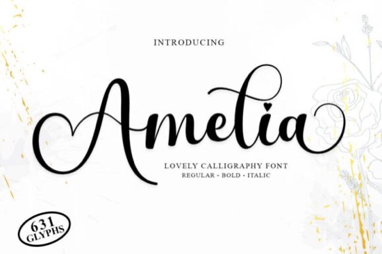Amelia Font - Fontspace.io