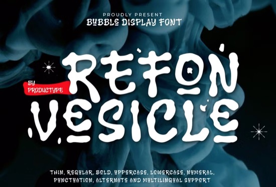 Refon Font Refon Vesicle Font - Fontspace.io