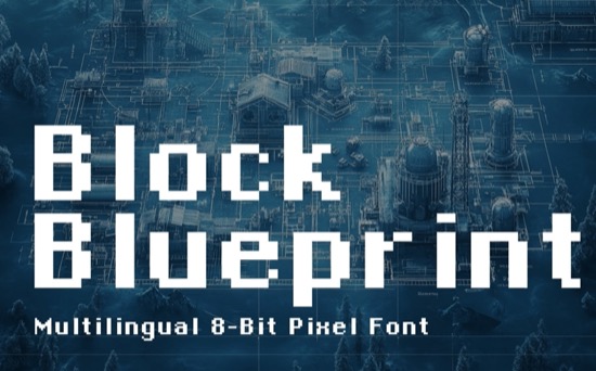 Blueprint Block Lettering Block Blueprint Font - Fontspace.io