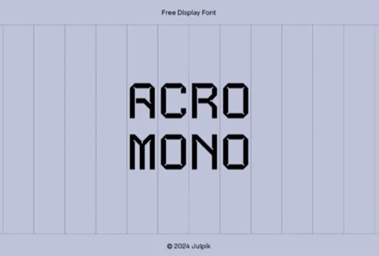 Acro Mono Font