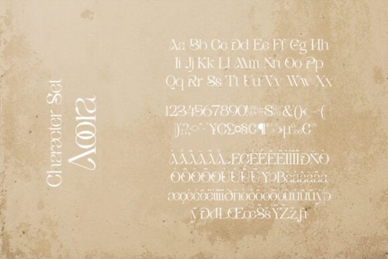 Aoora Font free