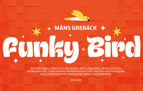 Funky Bird Font
